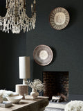 Abigail Ahern Midnight Weathered Linen 10M Wallpaper