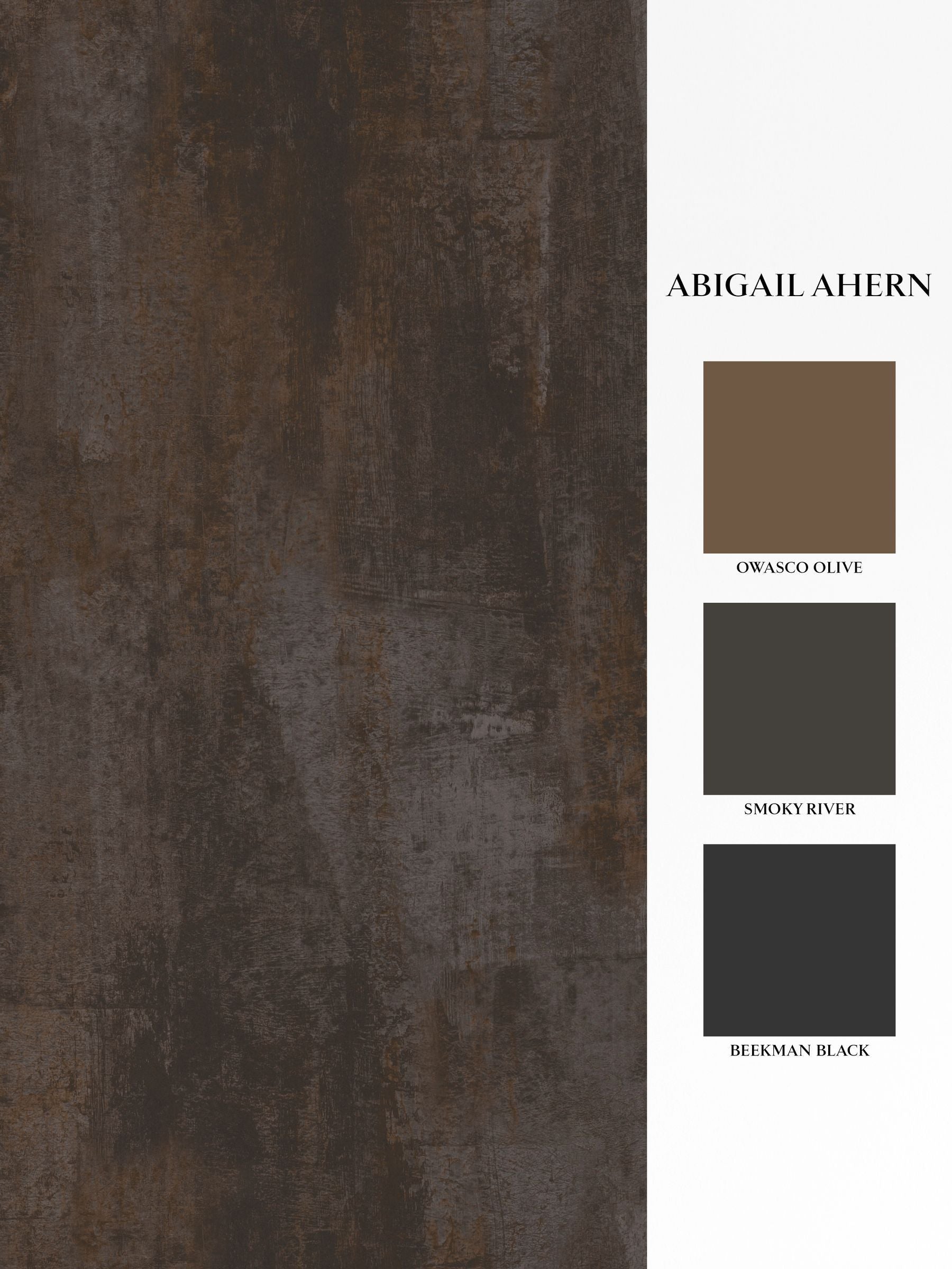 Abigail Ahern wallpaper sample charcoal oxidized opulence A4 - British product