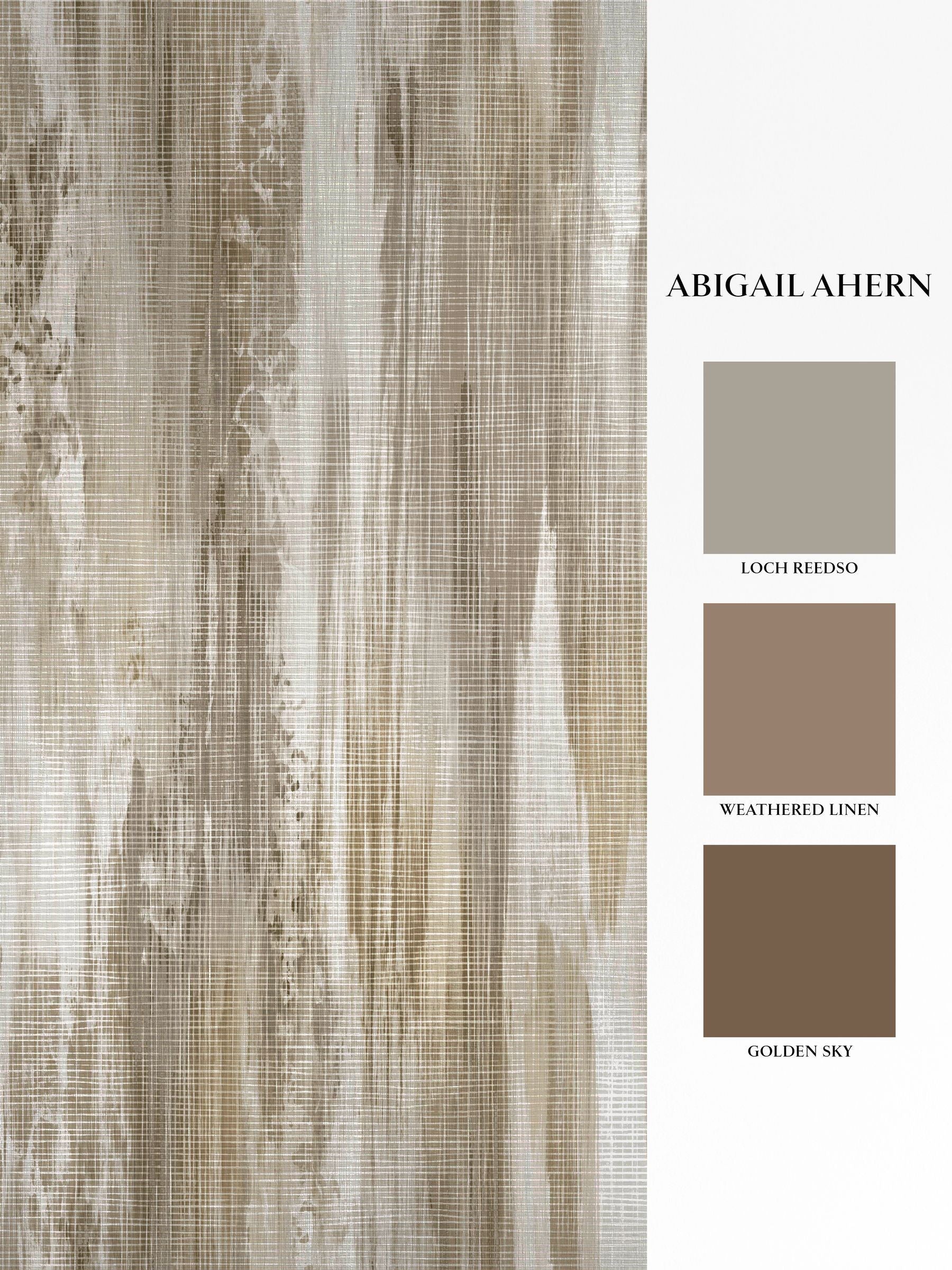 Abigail Ahern Wanderlust Oyster wallpaper sample A4 (British brand)
