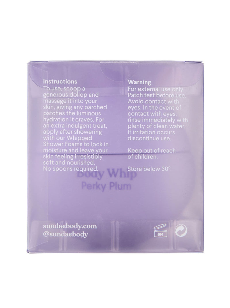 Sundae Whipped Body Moisturiser Just Peachy 220ml (British brand)
