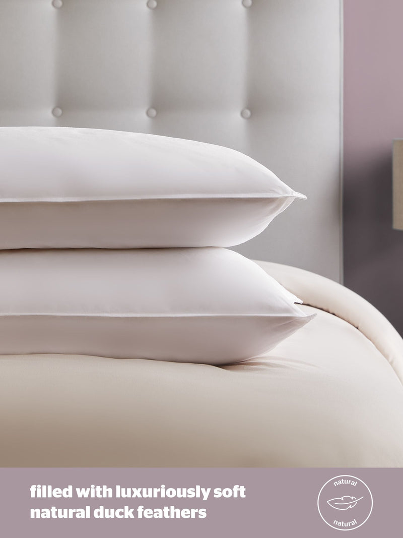 Silentnight duck down pillows set of 2 (British brand)
