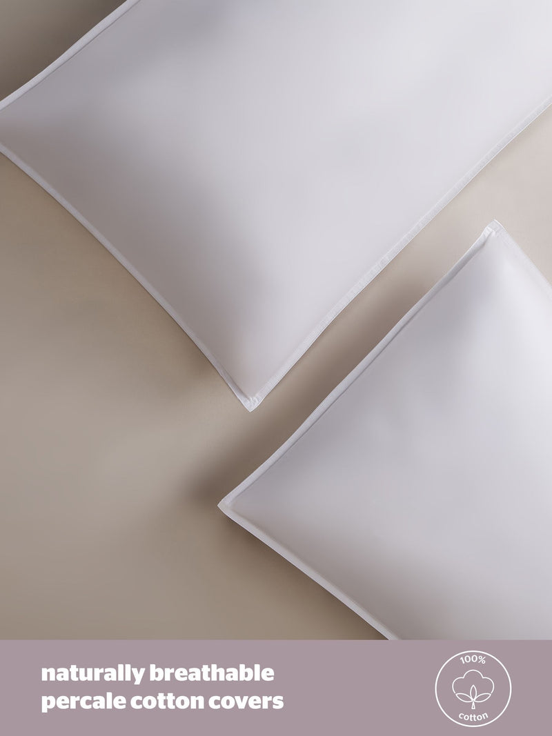 Silentnight duck down pillows set of 2 (British brand)