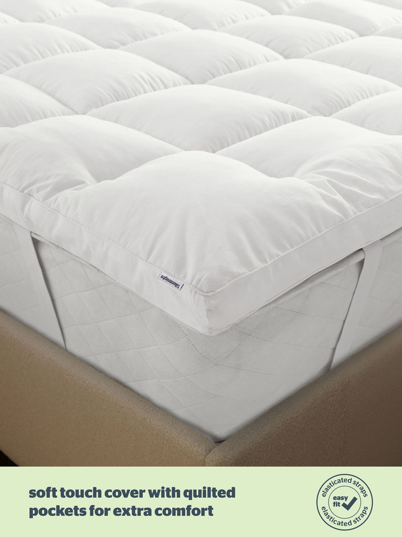 Silentnight White Anti Allergy Ultimate mattress topper 5cm (British brand)
