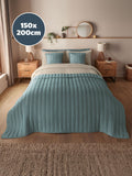 Silentnight blue quilted bedspread 150x200cm, imported from the UK