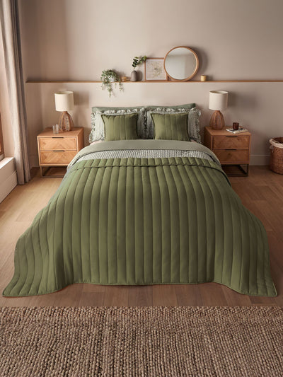 Next Silentnight Green Quilted Bedspread 150 x 200cm- Buy online at McGrocer