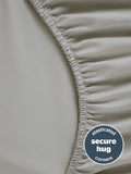 Silentnight light grey pure cotton 40cm extra deep fitted sheet (British brand)