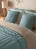 Silentnight blue quilted cushion 45x45cm (British brand)