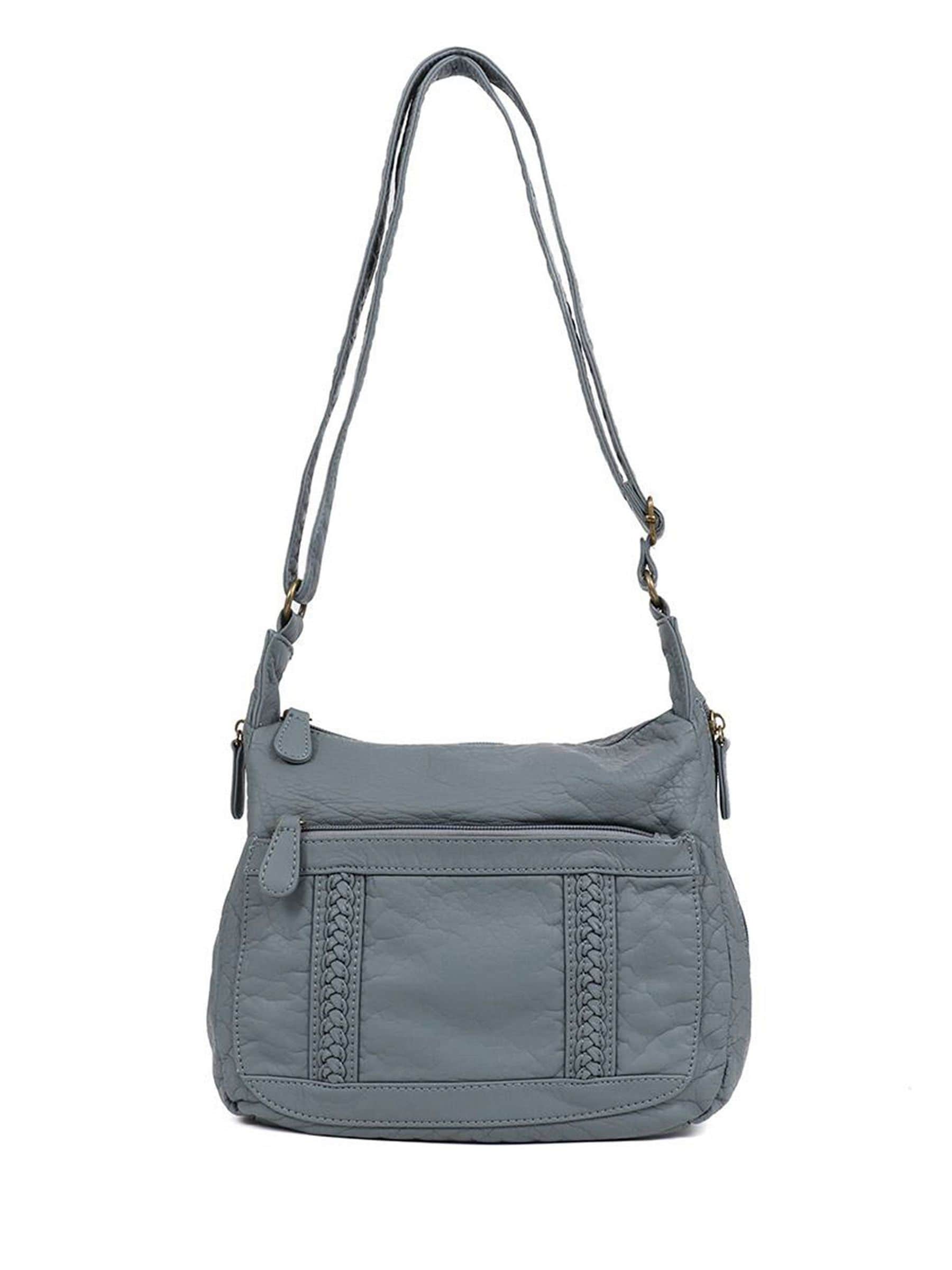 Pavers light blue cross-body bag, imported from the UK