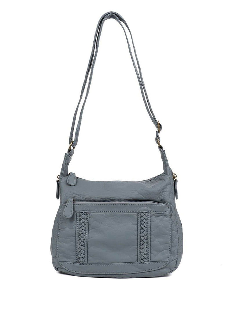 Pavers light blue cross-body bag, imported from the UK
