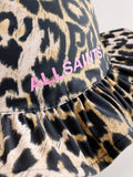 AllSaints leopard logo younger swim hat, UK version