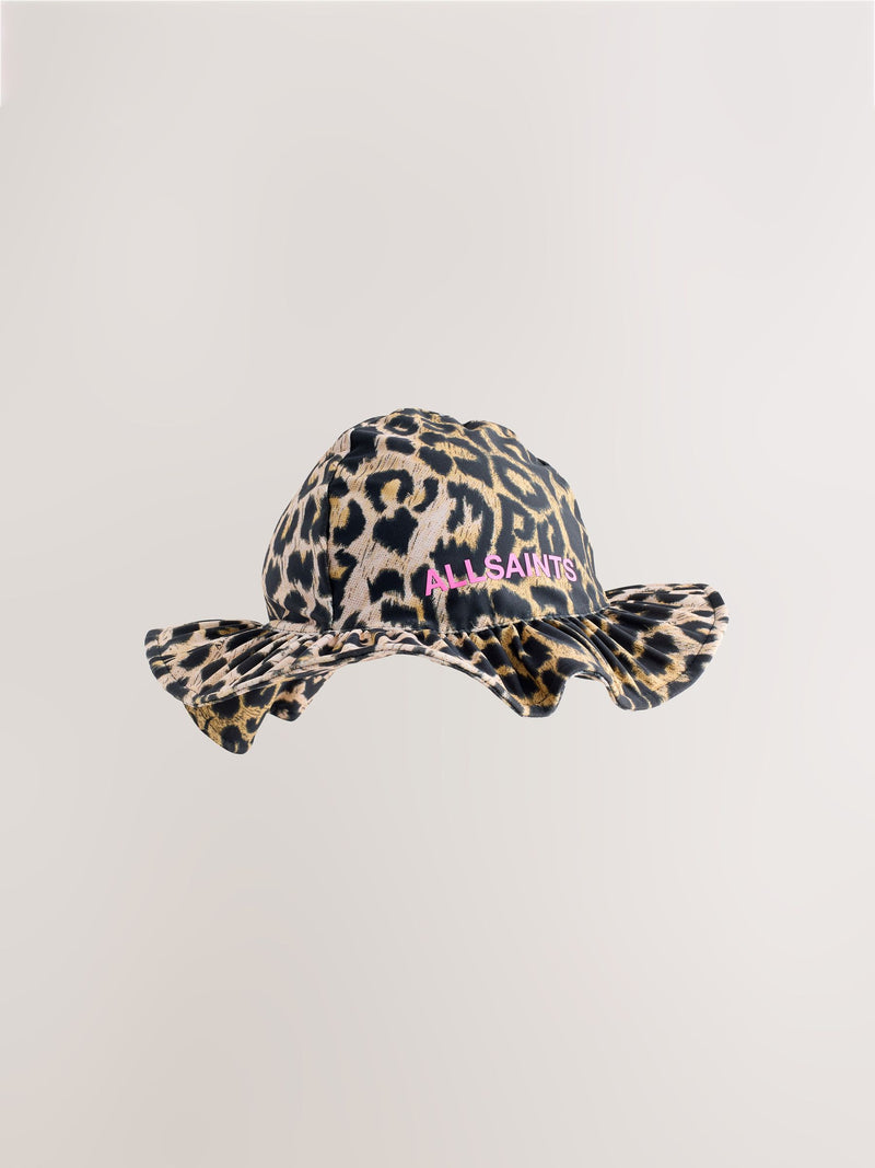 AllSaints leopard logo younger swim hat, UK version