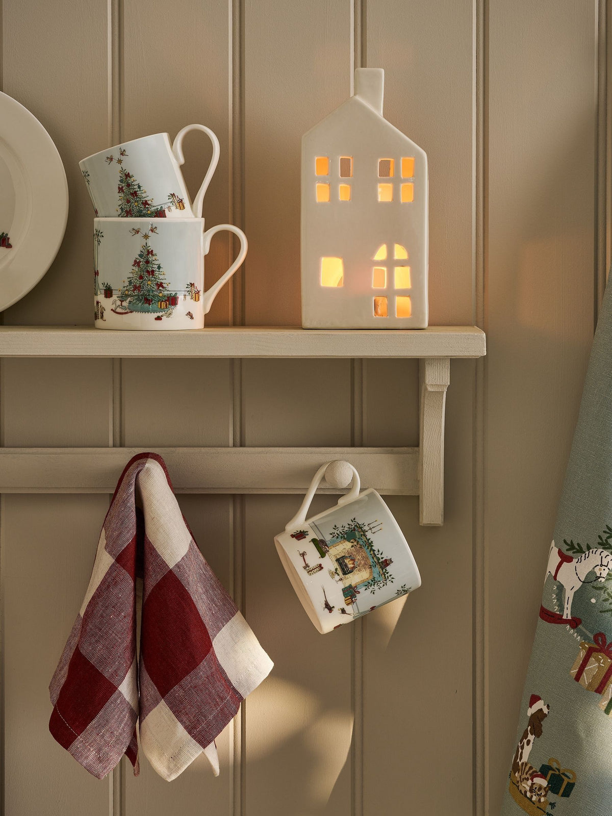 Sophie Allport White Large Cosy Christmas Mug
