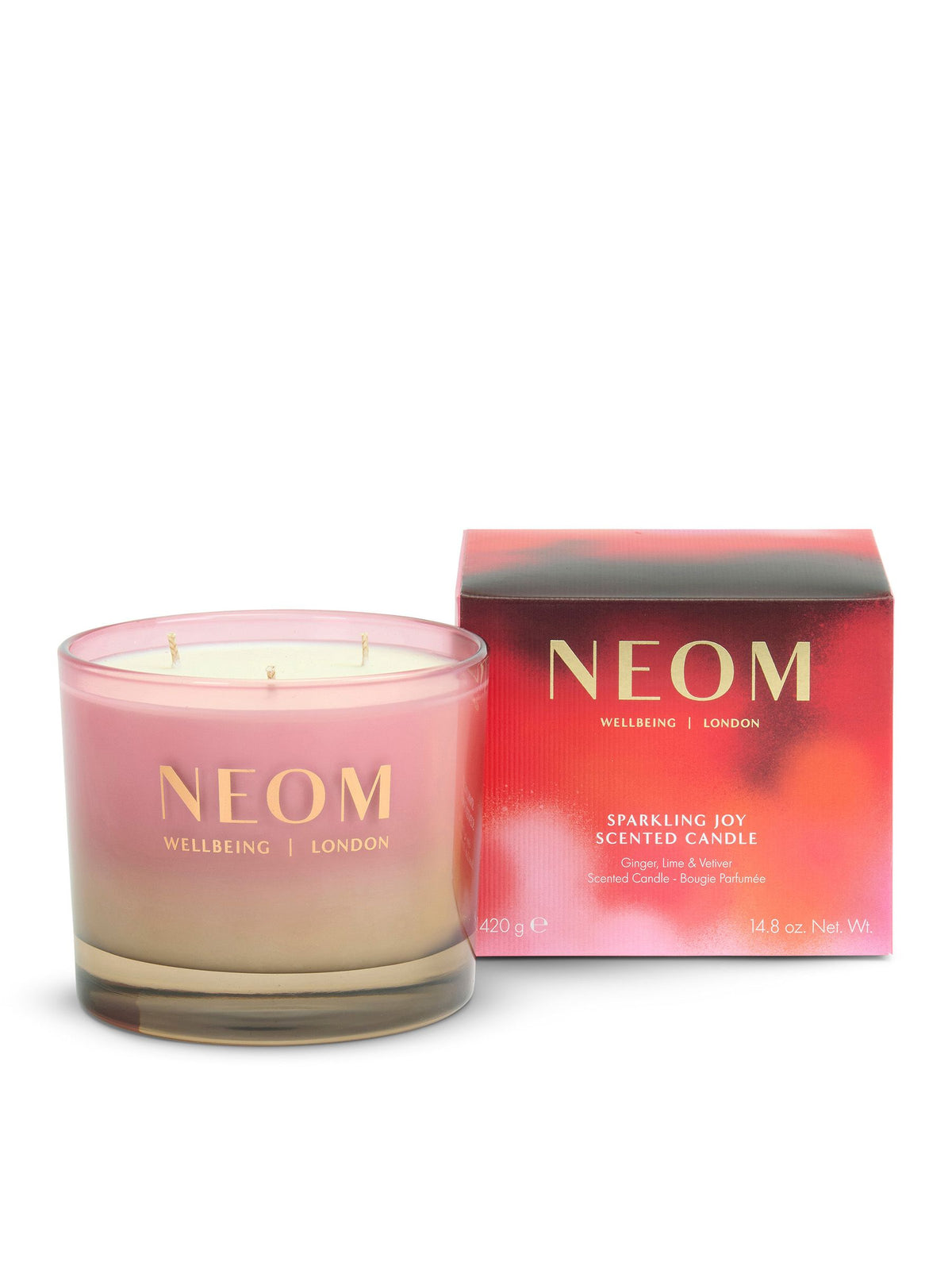 Neom Sparkling Joy 3-wick candle 420g (British brand)