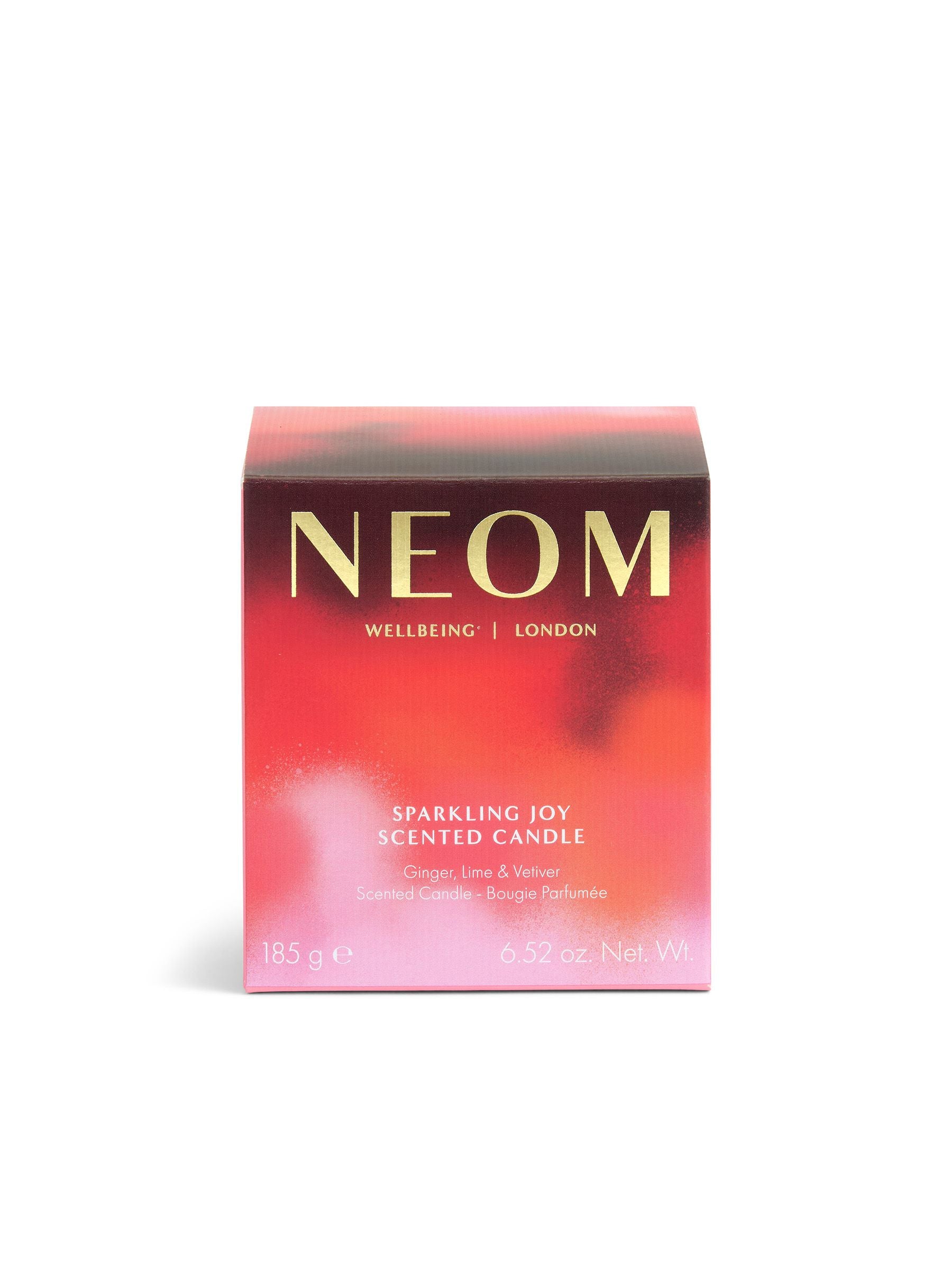 Neom Sparkling Joy candle 185g, imported from the UK
