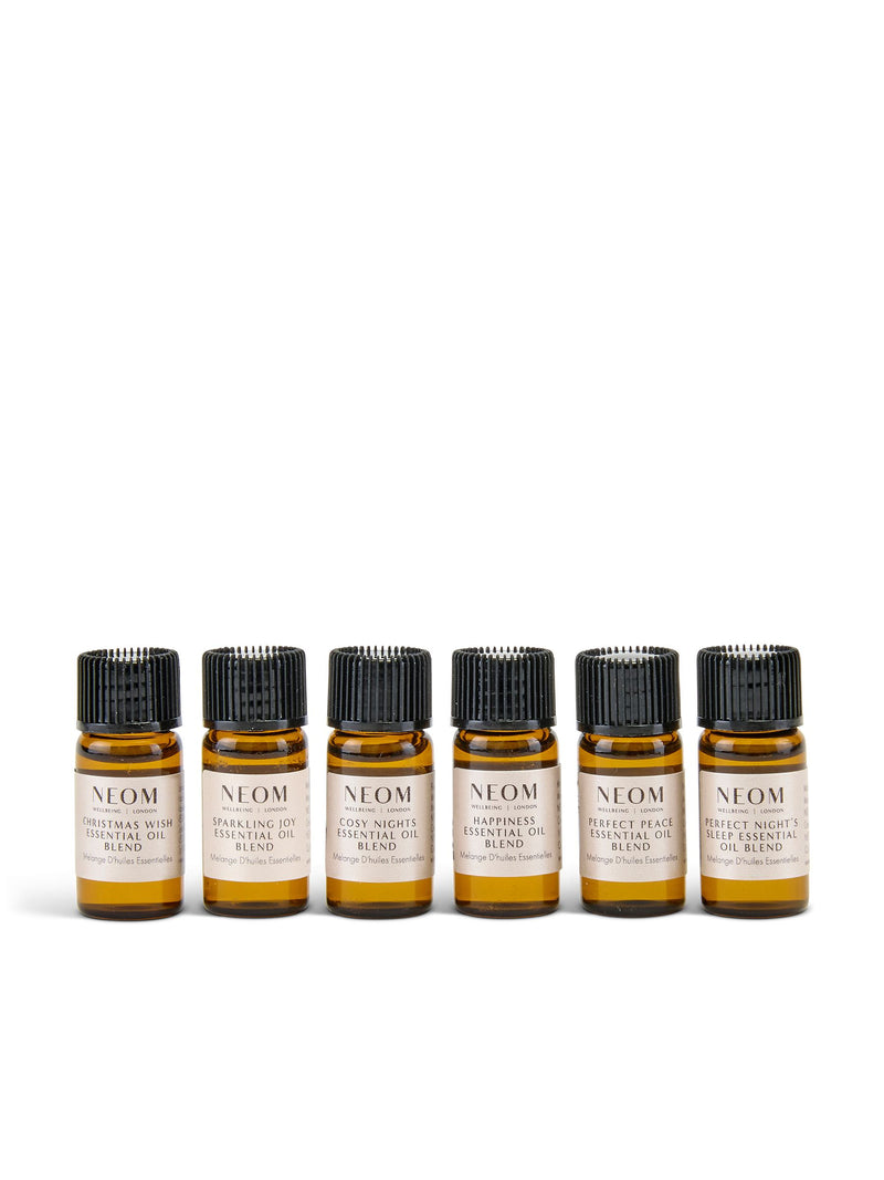 Coffret découverte d'huiles essentielles NEOM 6 x 3 ml, importé du Royaume-Uni