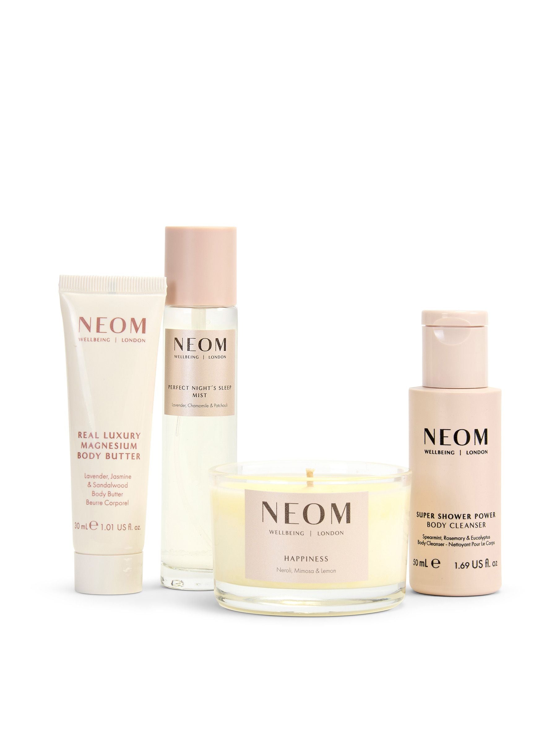 NEOM Christmas Wellbeing Discovery Collection gift set, imported from the UK