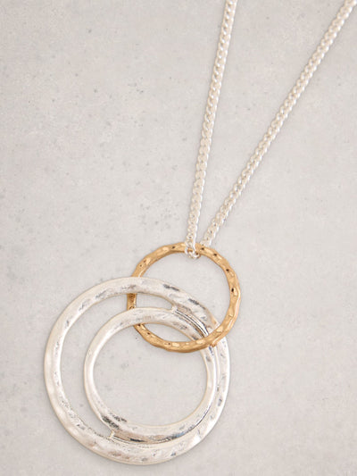 Next White Stuff Metallic Tone Haley Hoop Necklace- Buy online at McGrocer