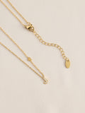 Gold tone stainless steel initial necklace, imported from the UK