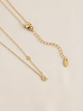 Gold tone stainless steel initial necklace, imported from the UK