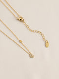 Gold tone stainless steel initial necklace, imported from the UK