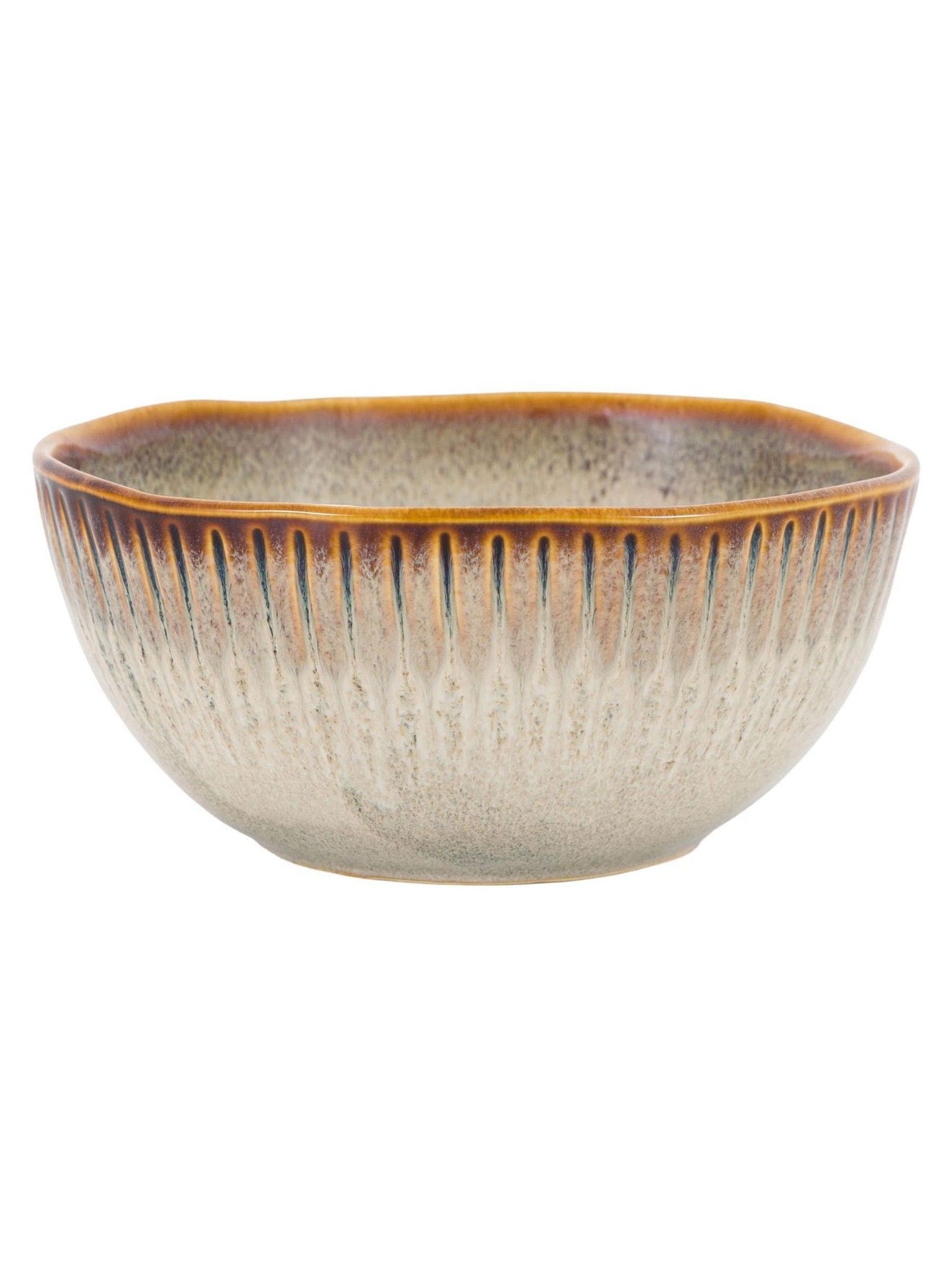 Gallery Home Set of 4 Stone Blair Ridged Bowls