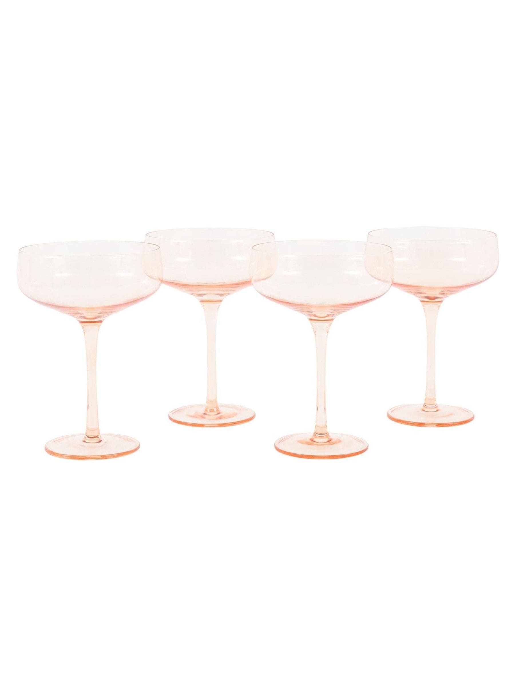 Gallery Home amber coupe glasses set of 4, UK version