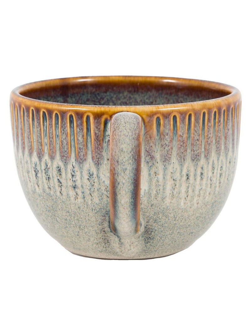 Gallery Home ceramic ridged mugs set of 4, UK version