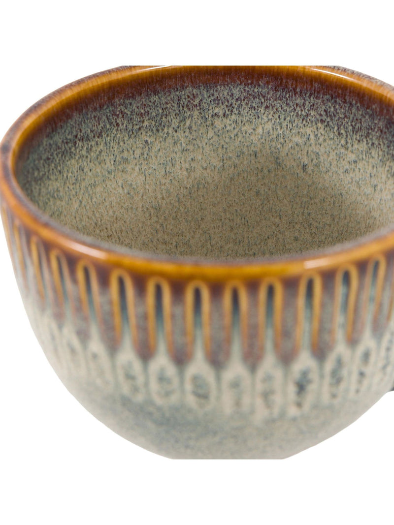 Gallery Home ceramic ridged mugs set of 4, UK version