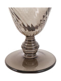 Gallery Home set of 4 smoked grey swirl wine glasses - British product