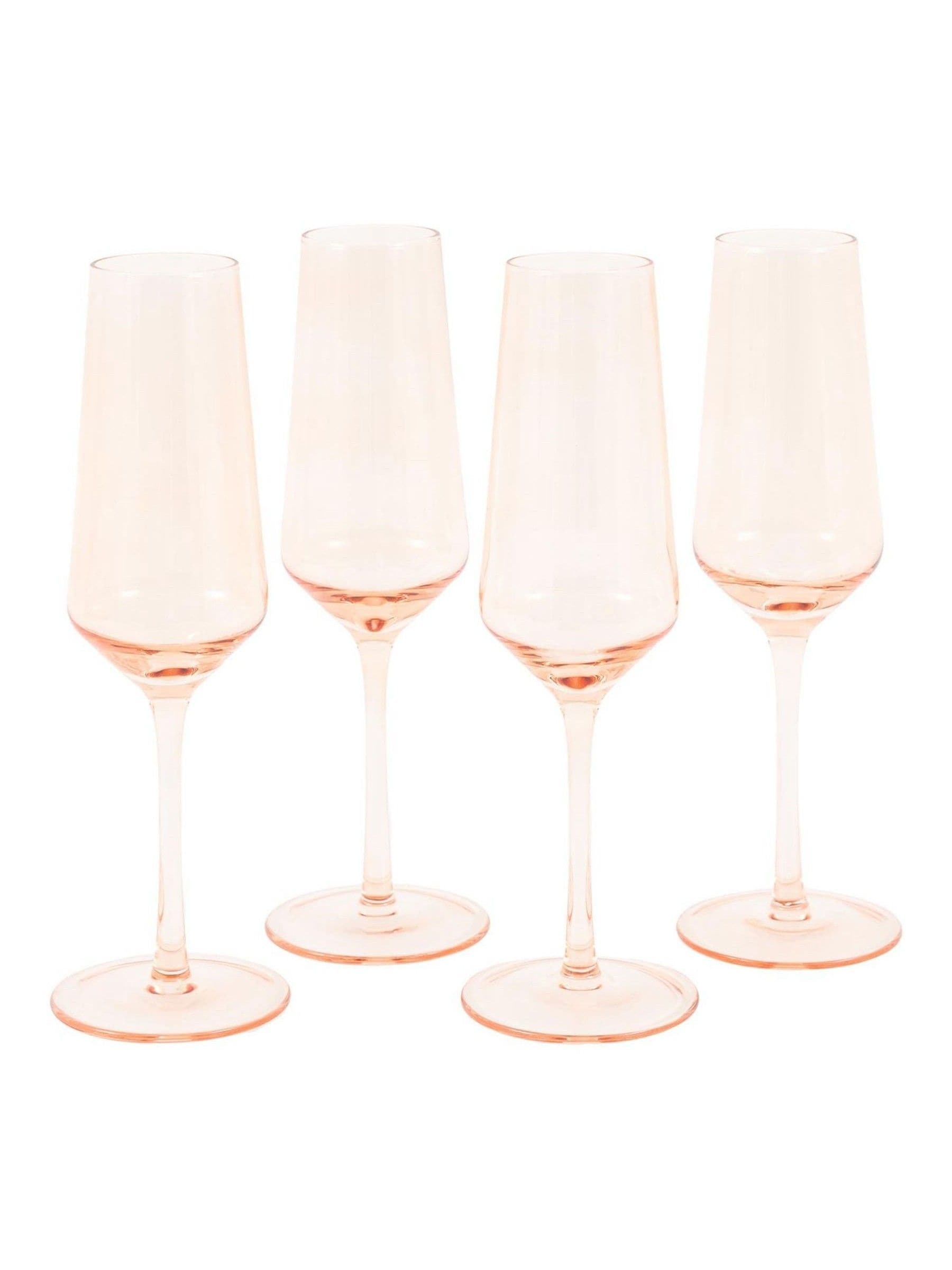 Gallery Home amber champagne flutes set of 4, UK version