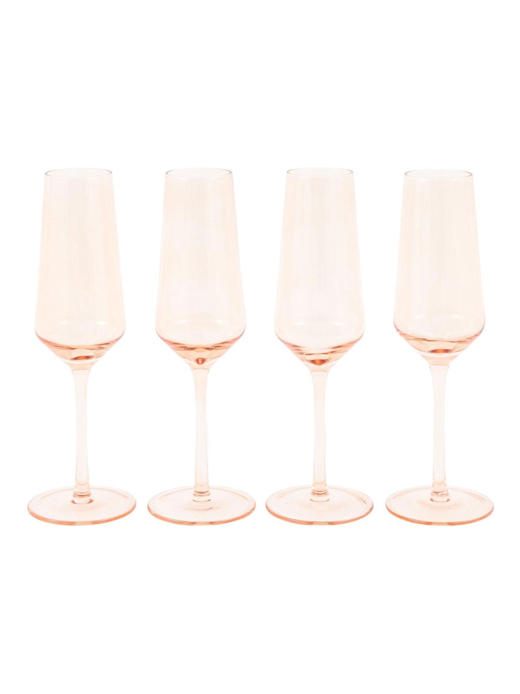 Gallery Home amber champagne flutes set of 4, UK version