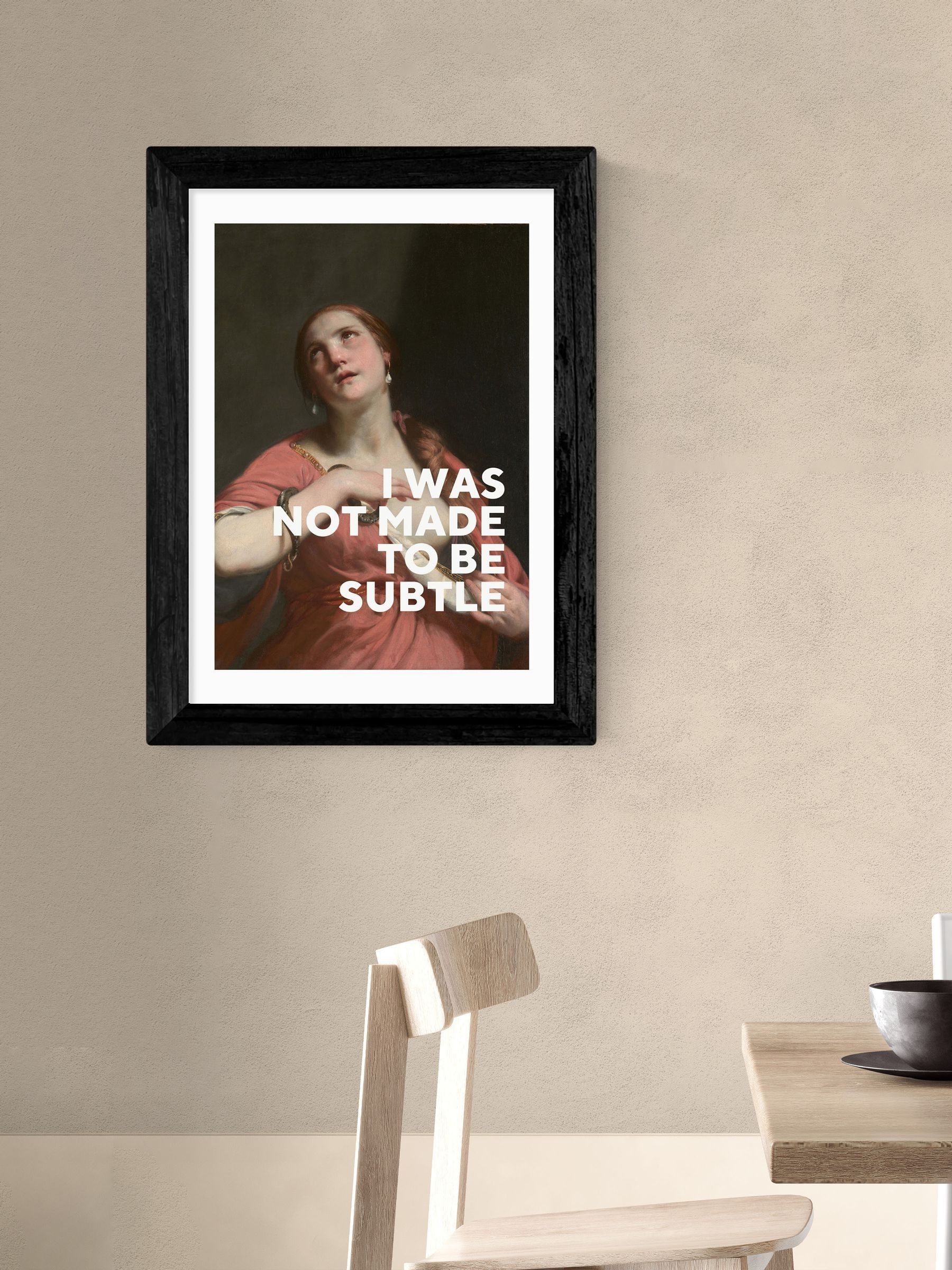 East End Prints art print with inspirational text - British product