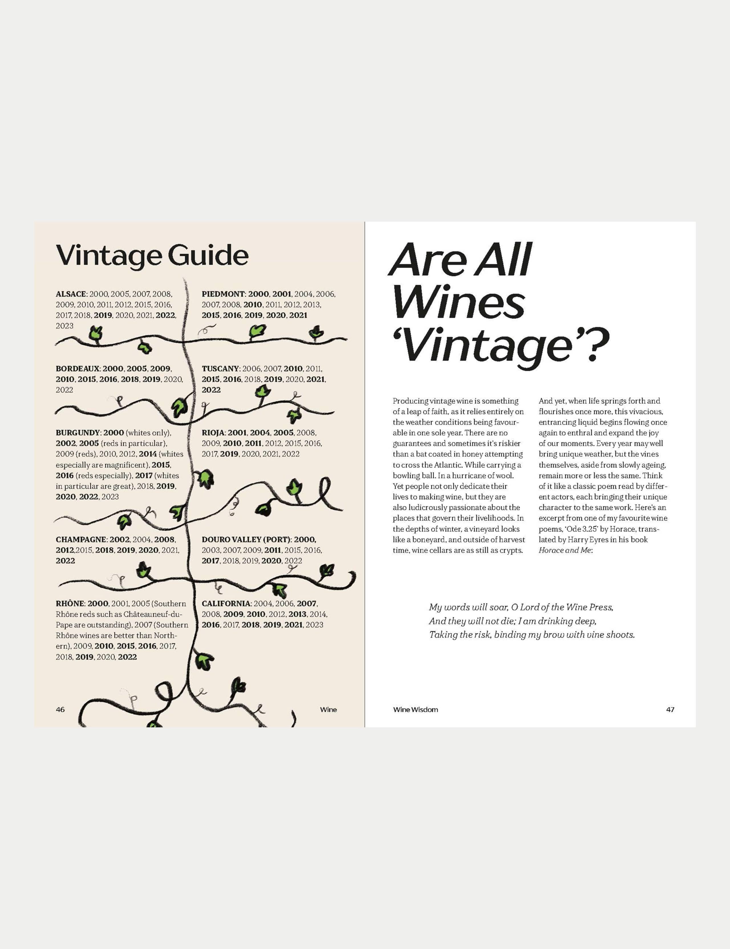 Wine guide book by Olly Smith, imported from the UK
