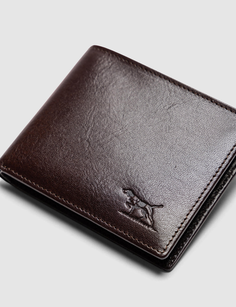 Rodd & Gunn Wakefield bi-fold leather wallet, imported from the UK