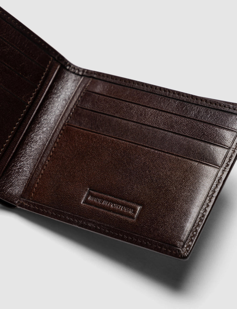 Rodd & Gunn Wakefield bi-fold leather wallet, imported from the UK