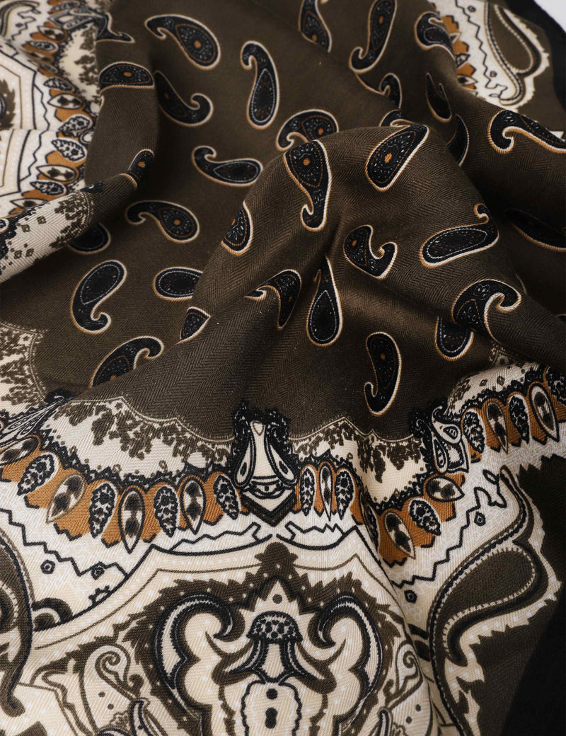 M&S Khaki Scarf polyester accessory (British brand)