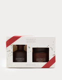 Warmth Mini Scenting Set candle and reed diffuser set with woody fragrance (British brand)