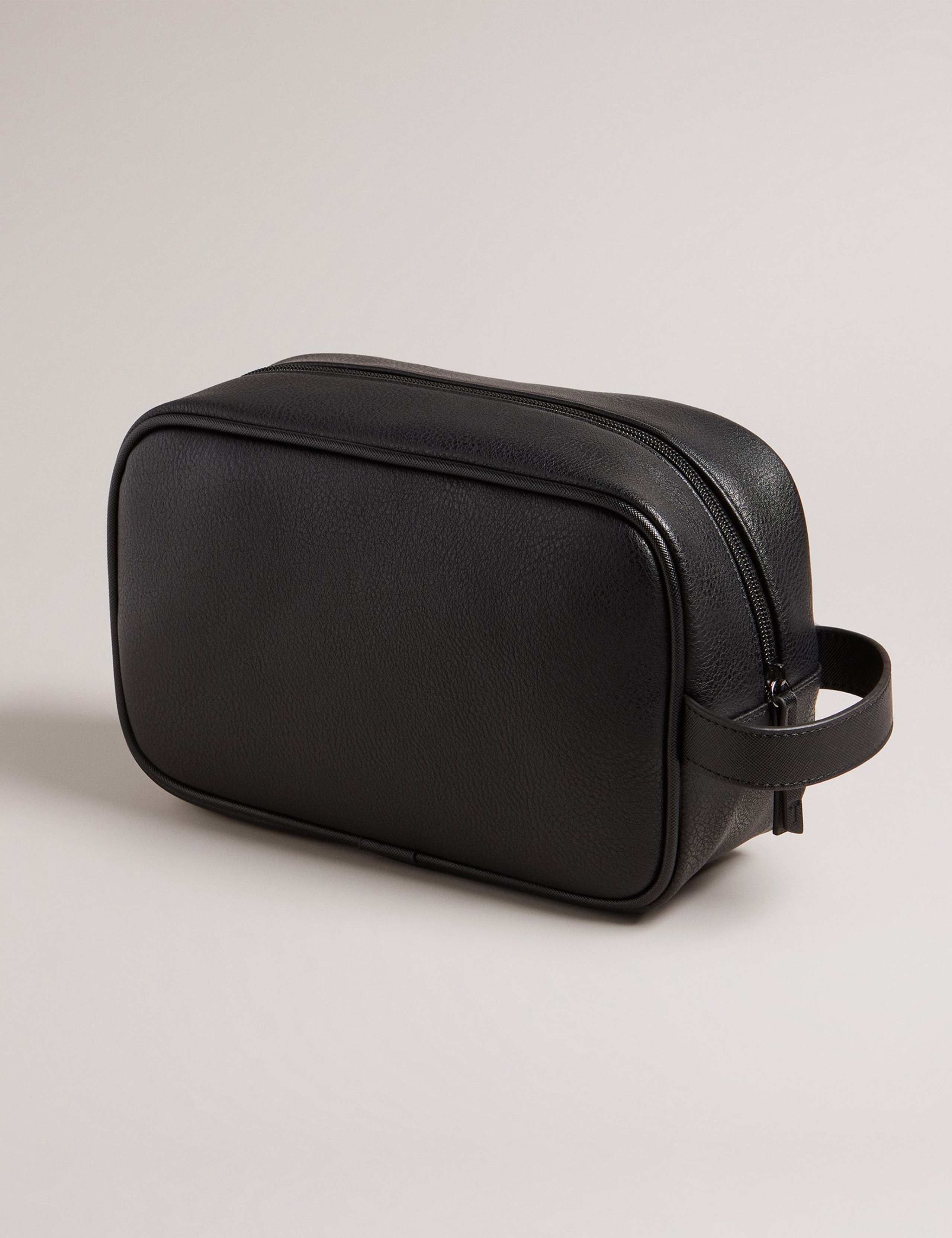 Ted Baker faux leather washbag with carry handle - British product