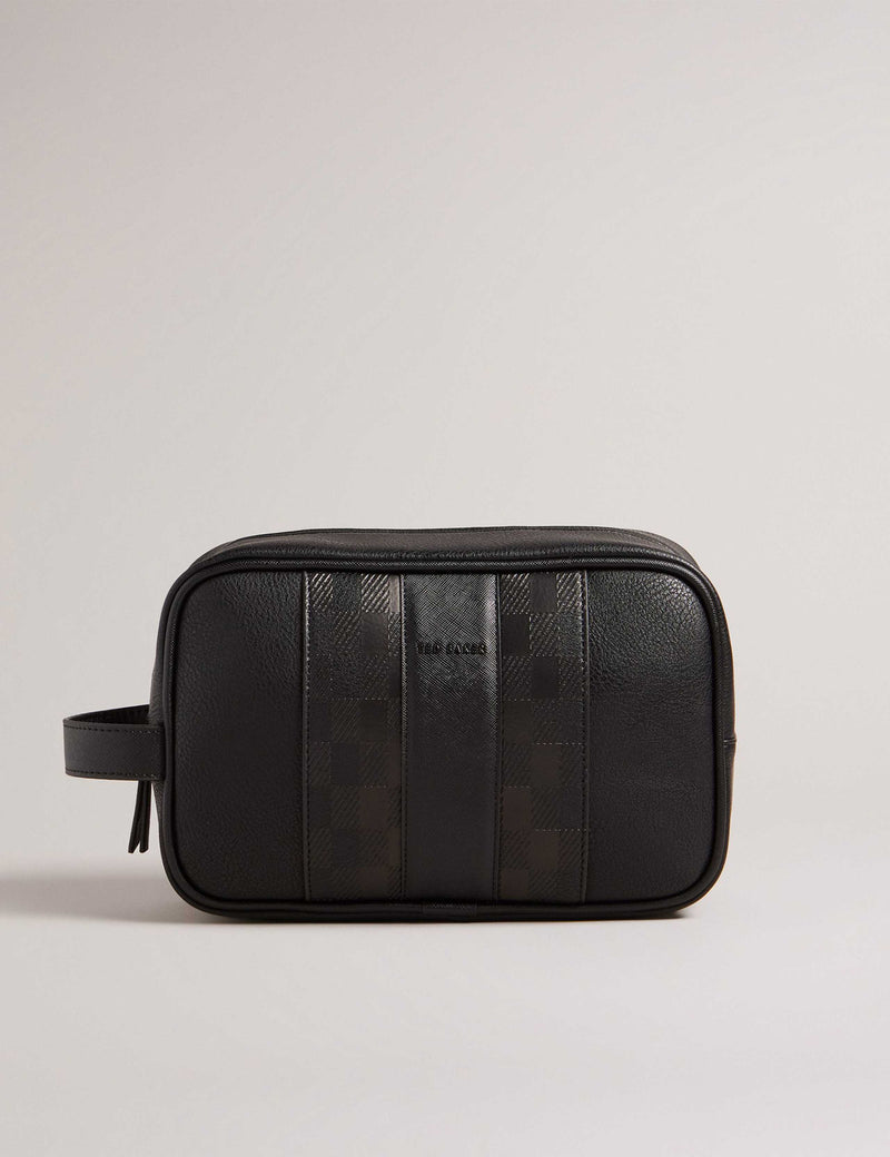 Ted Baker faux leather washbag with carry handle - British product