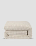 Piglet In Bed gingham washed cotton duvet cover (British brand)