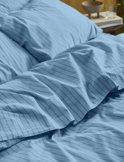 M&S Piglet In Bed Washed Cotton Striped Flat Sheet- Buy online at McGrocer