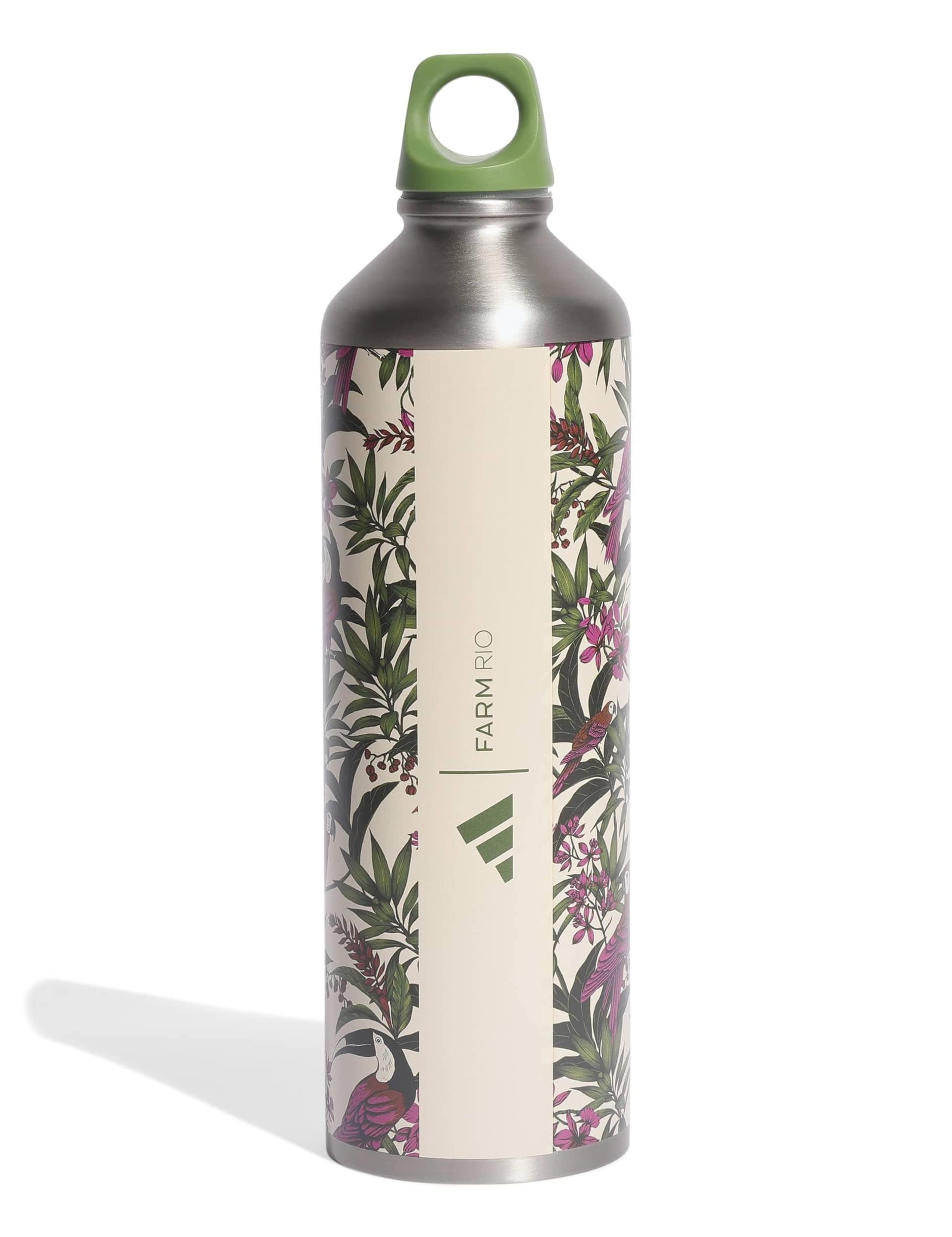 adidas FARM Rio water bottle with tropical print (British brand)