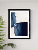 East End Prints framed art watercolour abstract rectangle 45x33cm - British product