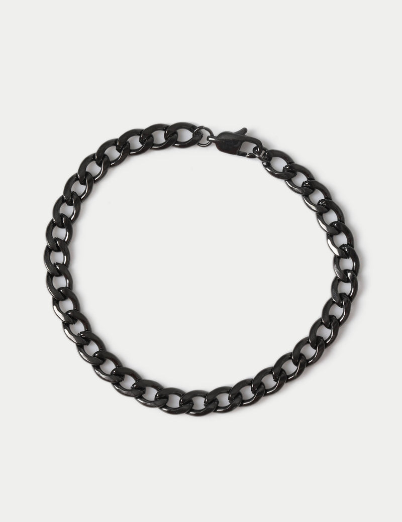 M&S gunmetal chain bracelet waterproof stainless steel, UK version