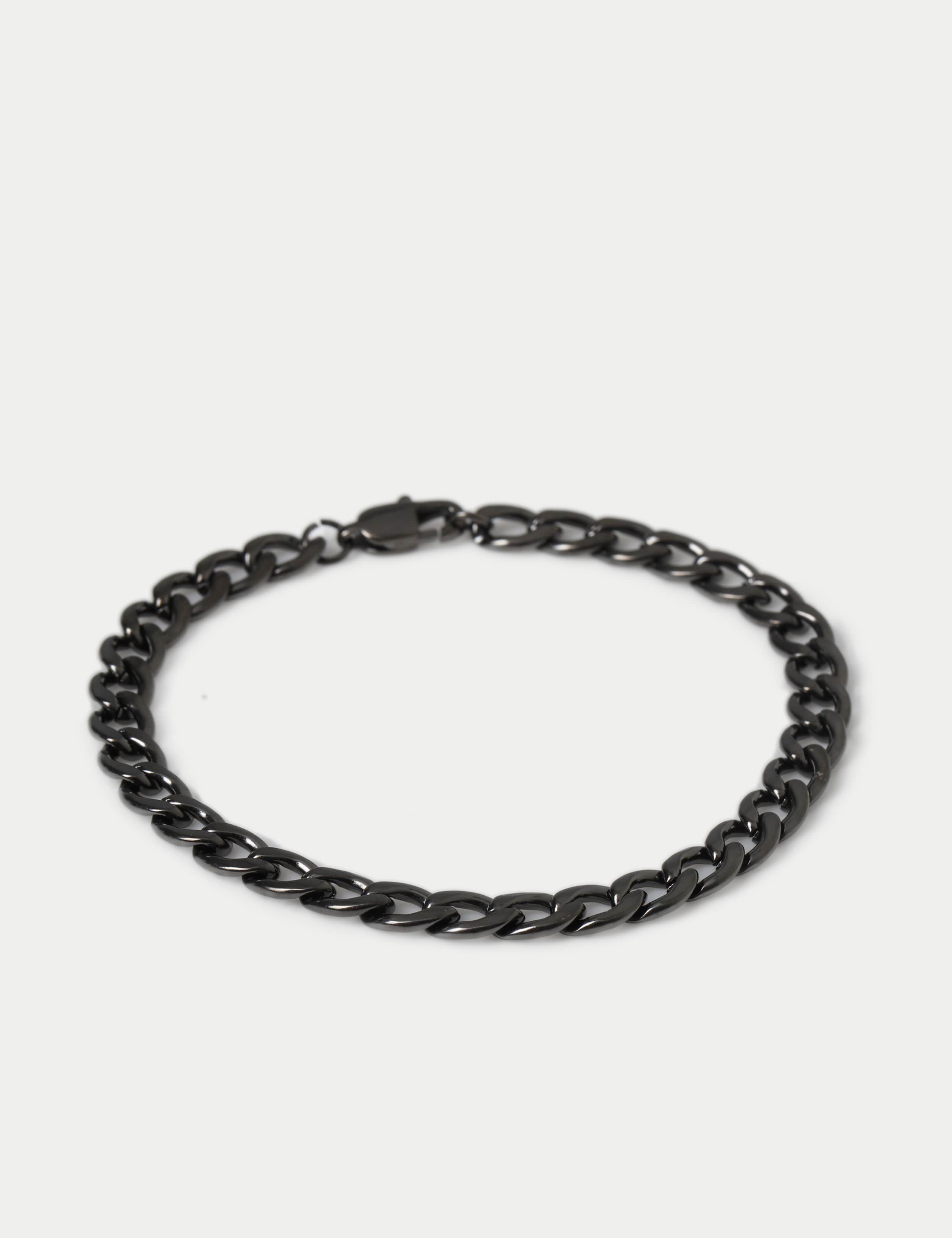 M&S gunmetal chain bracelet waterproof stainless steel, UK version