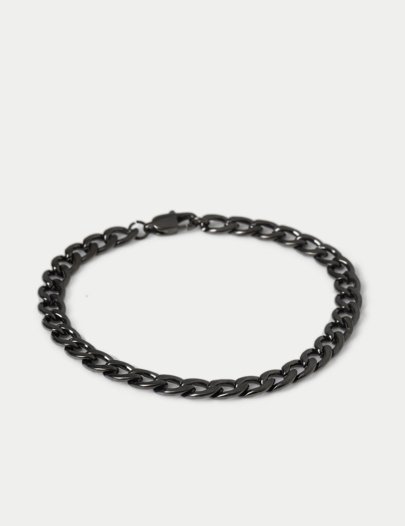M&S gunmetal chain bracelet waterproof stainless steel, UK version