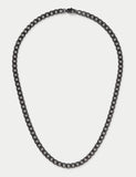 M&S waterproof stainless steel gunmetal chain necklace 50mm (British brand)