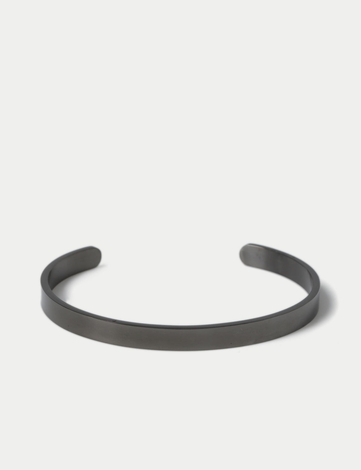 M&S stainless steel gunmetal open cuff bracelet, UK version