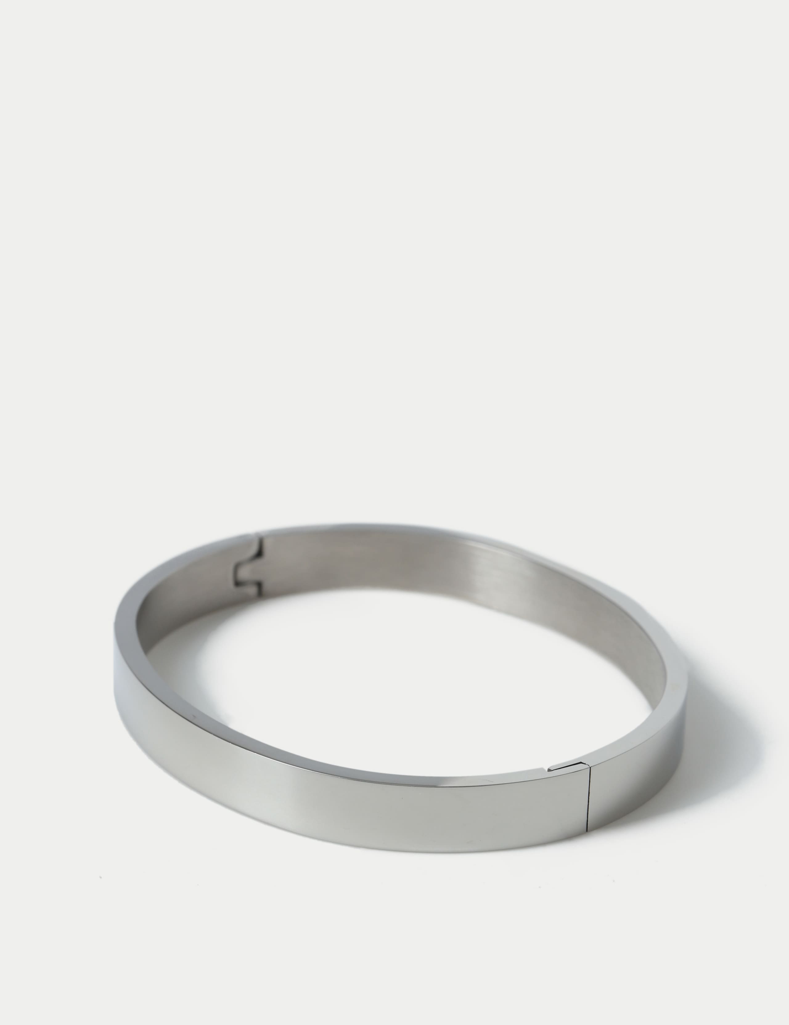 M&S silver tone stainless steel bangle (British brand)