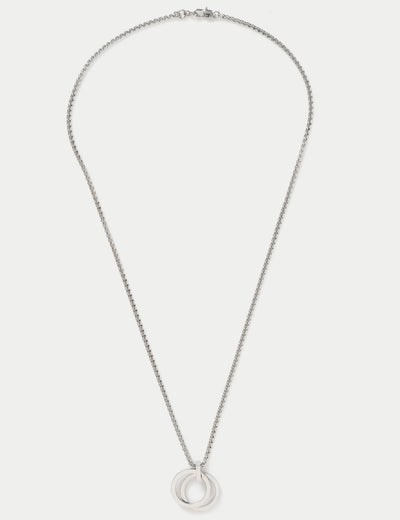 M&S M&S Waterproof Stainless Steel Silver Tone Pendant Necklace 55mm- Buy online at McGrocer